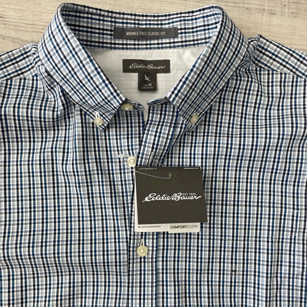 Eddie Bauer Classic Oxford Skyblue Wrinkle Free